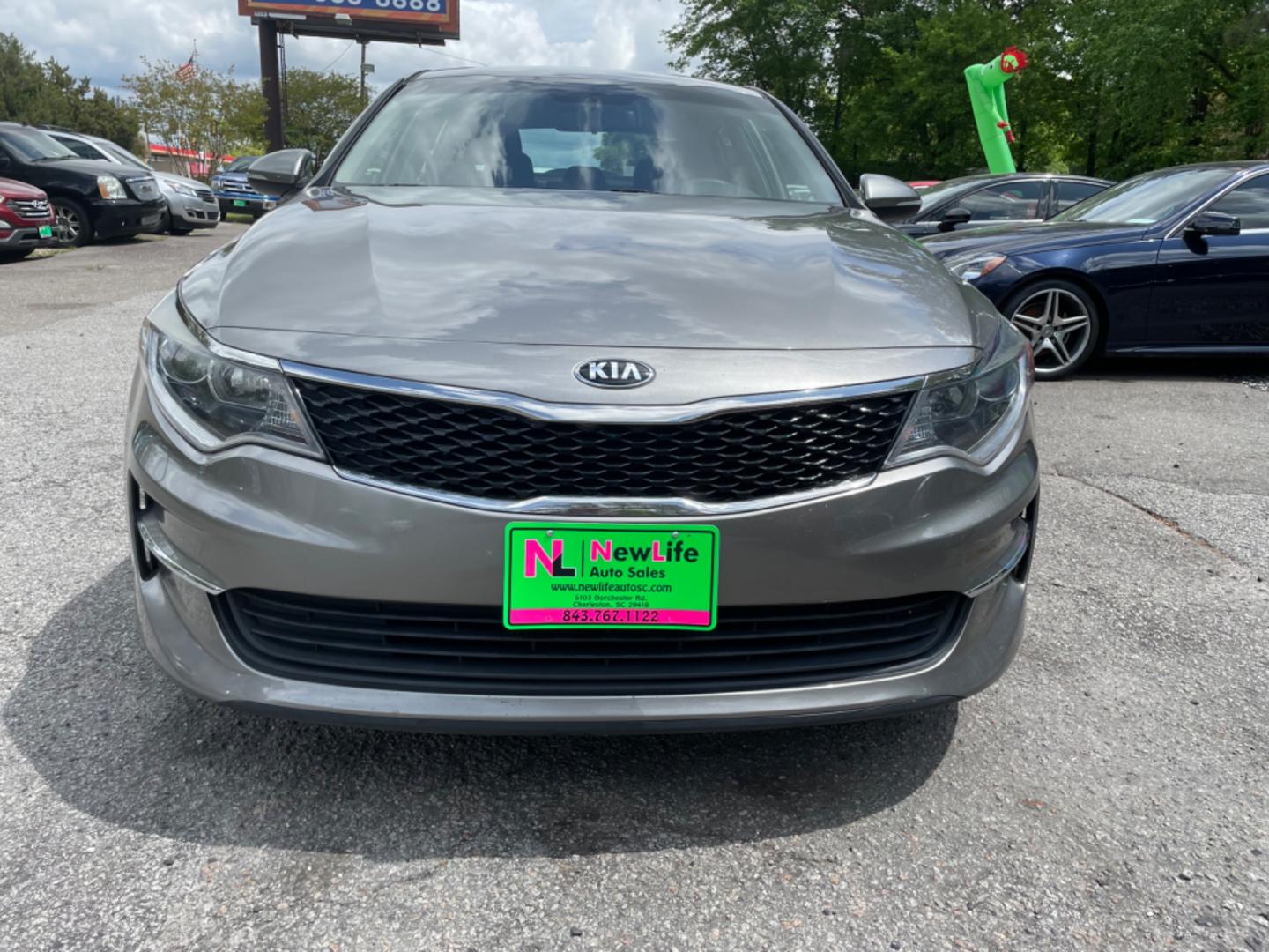 2018 GRAY KIA OPTIMA LX (5XXGT4L34JG) with an 2.4L engine, Automatic transmission, located at 5103 Dorchester Rd., Charleston, SC, 29418-5607, (843) 767-1122, 36.245171, -115.228050 - Roomy Interior with AUX/USB/Sat/Bluetooth, Power Windows, Power Locks, Power Mirrors, Backup Camera, Keyless Entry, Alloy Wheels. 118k miles Located at New Life Auto Sales! 2023 WINNER for Post & Courier's Charleston's Choice Pre-owned Car Dealer AND 2018-2024 Top 5 Finalist for Charleston City Pap - Photo#1